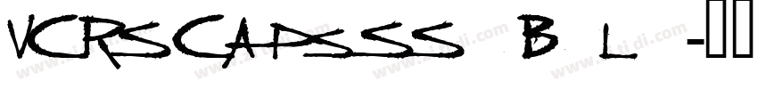 VCRSCapsSSK Bold字体转换